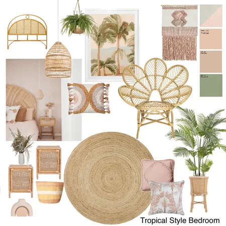 Tropical Bedroom Interior Design Mood Board by Tabitha Sidrabs on Style Sourcebook