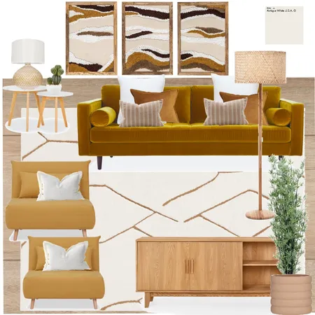 Summer Scorcher Lounge Interior Design Mood Board by Desire Design House on Style Sourcebook