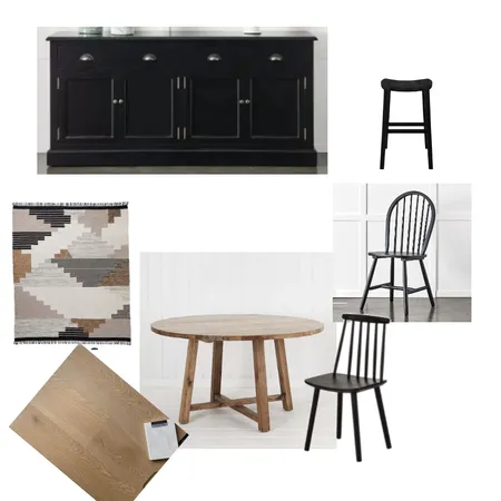 Kitchen Black and Oak Interior Design Mood Board by Stephsul on Style Sourcebook