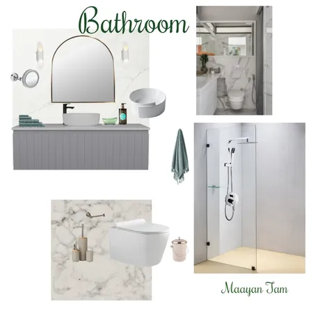 Bathroom kurs Interior Design Mood Board by Maayantam on Style Sourcebook