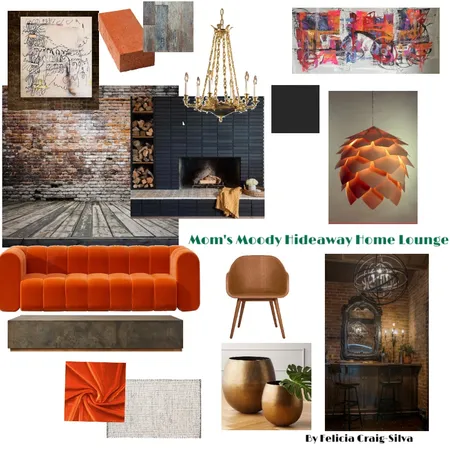 Mom's Moody Hideaway Home Lounge Interior Design Mood Board by fecsilva on Style Sourcebook