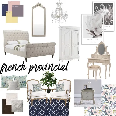 french provincial Bedroom - mood board Interior Design Mood Board by KayleeAnn on Style Sourcebook