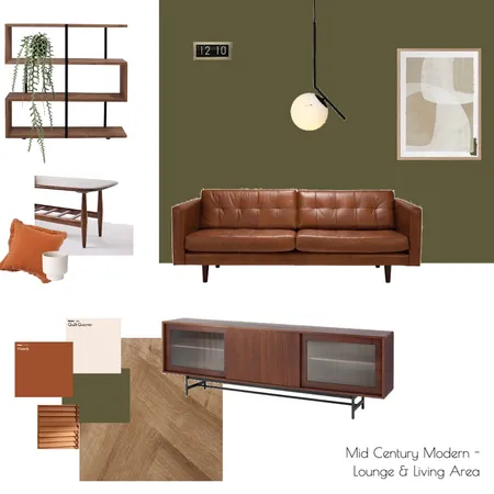 Mid century modern lounge Interior Design Mood Board by franly92 on Style Sourcebook