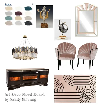 Art Deco Mood Board - Assignment 3 Interior Design Mood Board by sandyfnorman@gmail.com on Style Sourcebook