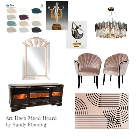 Art Deco Mood Board - Assignment 3 Interior Design Mood Board by sandyfnorman@gmail.com on Style Sourcebook