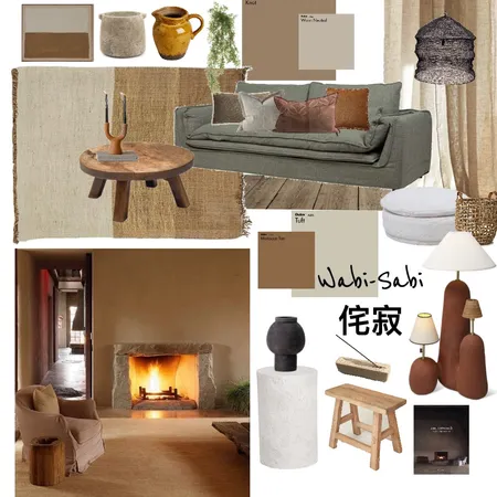 Wabi-Sabi Final Interior Design Mood Board by ellieashton on Style Sourcebook