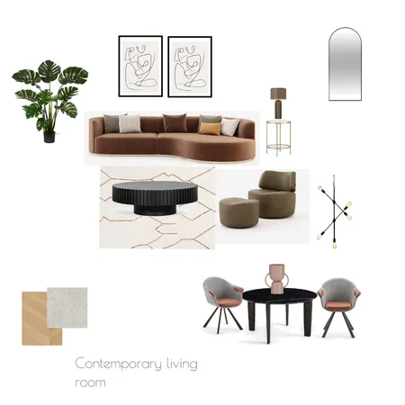 contemporary living room Interior Design Mood Board by VICTORIA C on Style Sourcebook