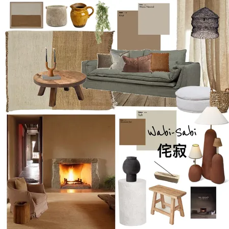 Wabi-Sabi Final Interior Design Mood Board by ellieashton on Style Sourcebook