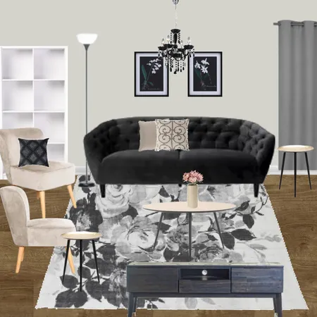 L11 -LIVING ROOM CLASSICAL BLACK & WHITE Interior Design Mood Board by Taryn on Style Sourcebook