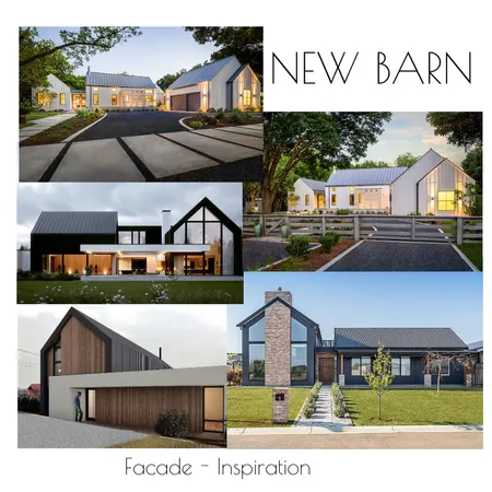 New Barn Facade Inspiration Interior Design Mood Board by Kohesive on Style Sourcebook