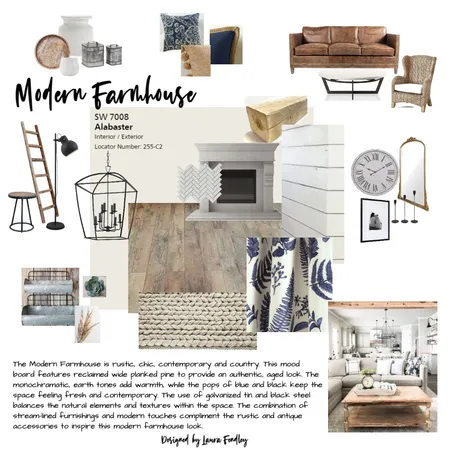 Modern Farmhouse Interior Design Mood Board by laura Fendley on Style Sourcebook