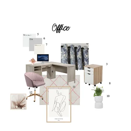 Office2 Interior Design Mood Board by Airlie Dayz Interiors + Design on Style Sourcebook