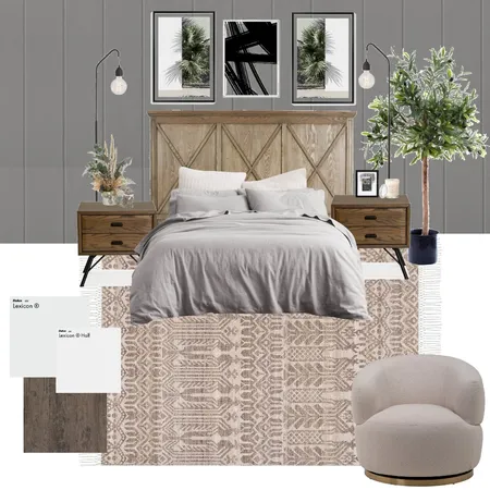 Dark Natural Bedroom Interior Design Mood Board by Evelyn Bower on Style Sourcebook