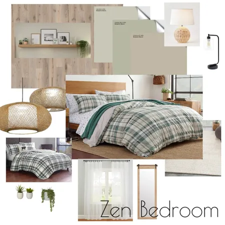 Zen Master Bedroom Interior Design Mood Board by R2 Design Elements on Style Sourcebook