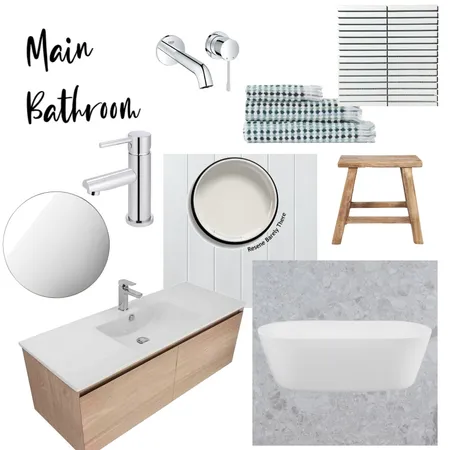 Main Bathroom Interior Design Mood Board by Wootwoot on Style Sourcebook
