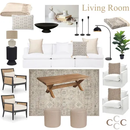 Kirby - Living Room Option 1 Interior Design Mood Board by Sarah Beairsto on Style Sourcebook