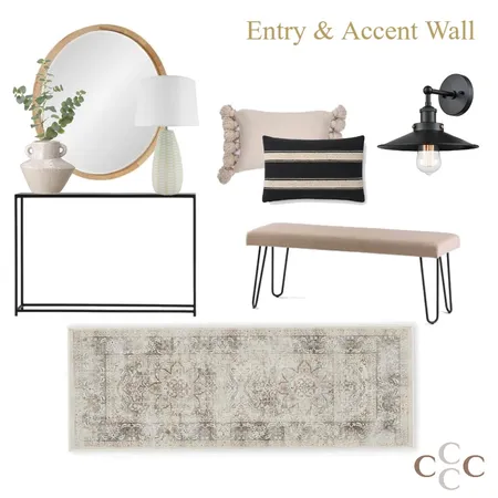 Kirby - Entry & Accent Wall Interior Design Mood Board by Sarah Beairsto on Style Sourcebook