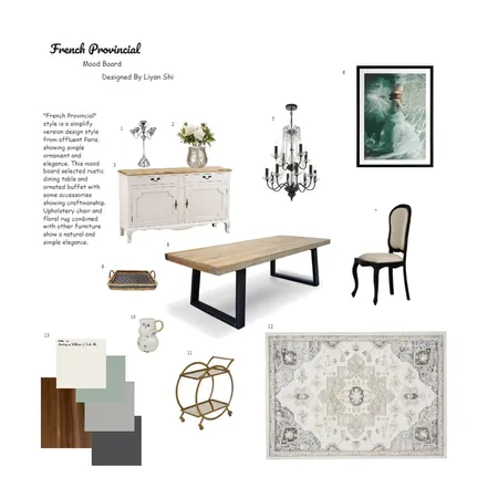 French Provincial Interior Design Mood Board by LeanneS on Style Sourcebook