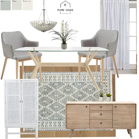 Light and Airy Dining Room Interior Design Mood Board by QuantheStylist on Style Sourcebook