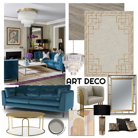Art Deco 1 Interior Design Mood Board by kjwatkinson on Style Sourcebook