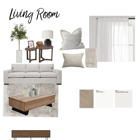 Module 9- living room sample board Interior Design Mood Board by Elevare Co on Style Sourcebook