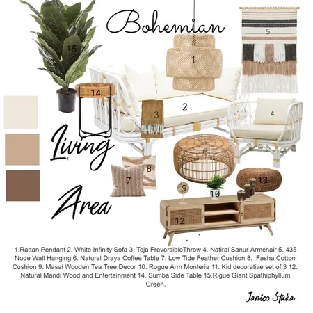 Bohemian MoodBoard Interior Design Mood Board by JaniceStuka on Style Sourcebook