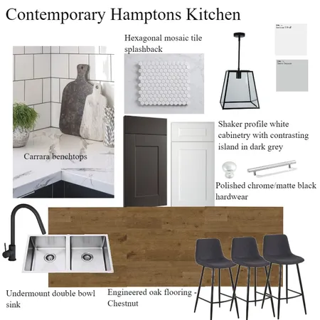 Contemporary Hamptons Kitchen Finishes Board Interior Design Mood Board by christina_helene designs on Style Sourcebook