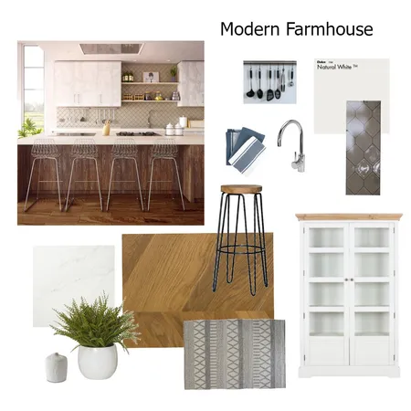 Modern Farmhouse Interior Design Mood Board by Leah R Christie on Style Sourcebook