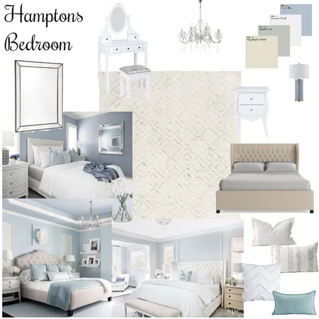 Hamptons Bedroom Interior Design Mood Board by rachweaver21 on Style Sourcebook