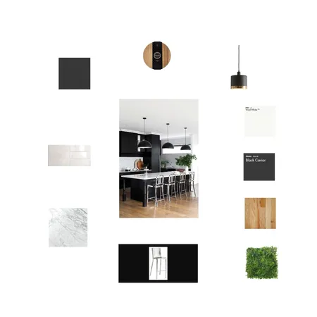 black and white kitchen Interior Design Mood Board by lalee5555 on Style Sourcebook