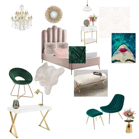 Hollywood Glam Blur Interior Design Mood Board by Yeilys on Style Sourcebook
