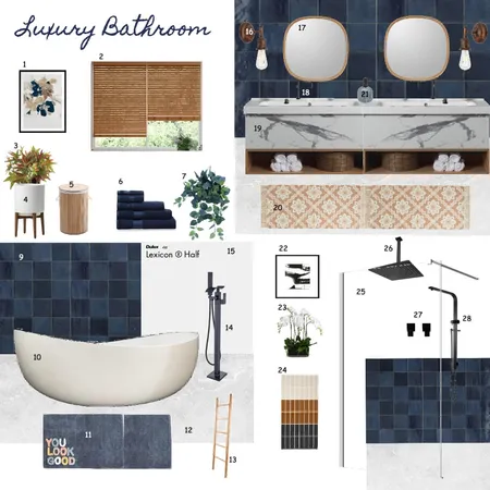 Luxury Bathroom Interior Design Mood Board by pranidhi puri on Style Sourcebook