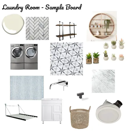 Assignment 9 - Laundry Room Interior Design Mood Board by Candice on Style Sourcebook