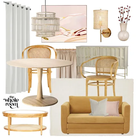 pinky mood open lounge Interior Design Mood Board by The Whole Room on Style Sourcebook