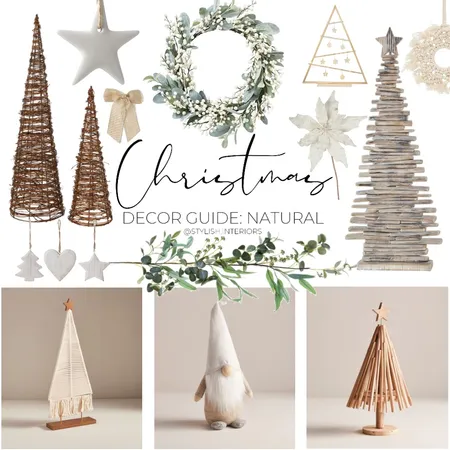 SI Christmas Decor Guide: Natural Interior Design Mood Board by stylish.interiors on Style Sourcebook