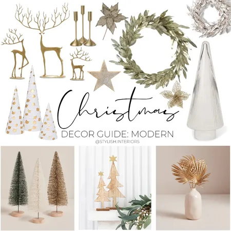 SI Christmas Decor Guide: Modern Interior Design Mood Board by stylish.interiors on Style Sourcebook
