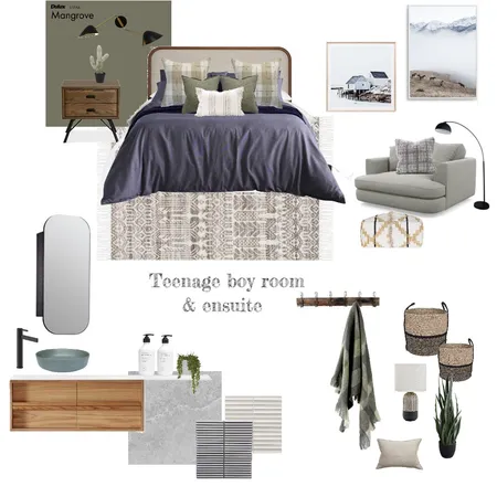 Teenage boys room Interior Design Mood Board by Lannie on Style Sourcebook