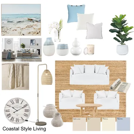 Coastal Style Living Interior Design Mood Board by Tabitha Sidrabs on Style Sourcebook