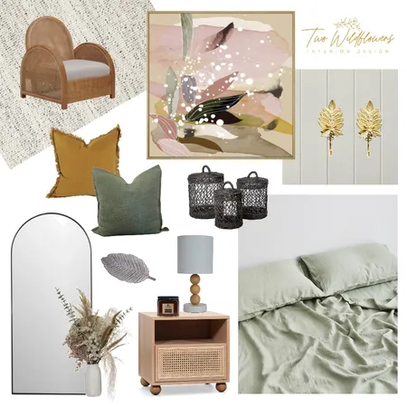 Calming bedroom Interior Design Mood Board by Two Wildflowers on Style Sourcebook