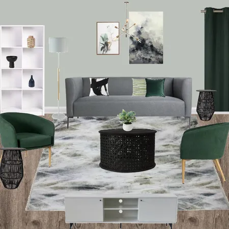 L19 - LIVING ROOM CONTEMPORARY GREEN Interior Design Mood Board by Taryn on Style Sourcebook
