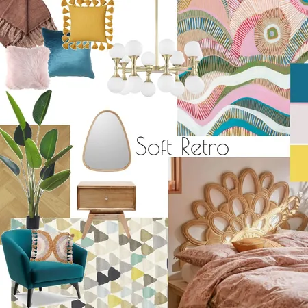 Retro bedroom Interior Design Mood Board by lblow on Style Sourcebook