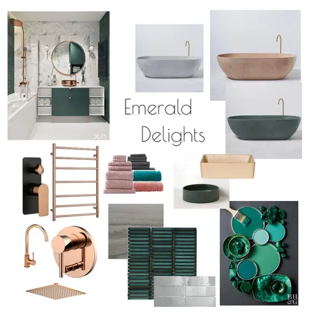 Emerald Delight Interior Design Mood Board by Renee Skuse on Style Sourcebook