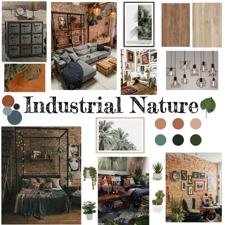 Industrial Nature Interior Design Mood Board by josemassri on Style Sourcebook