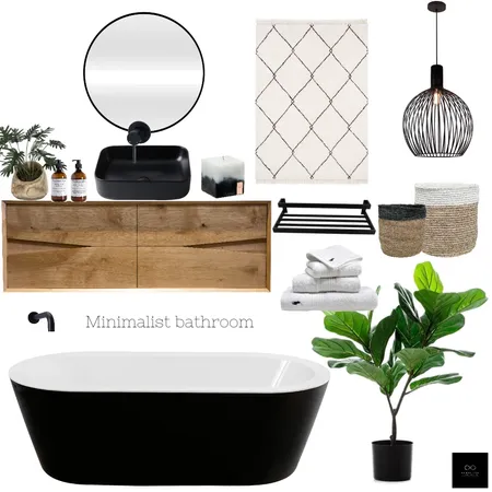 Black and white bathroom Interior Design Mood Board by Buhle on Style Sourcebook