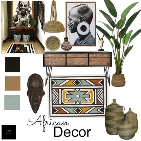 African Decor Interior Design Mood Board by Buhle on Style Sourcebook