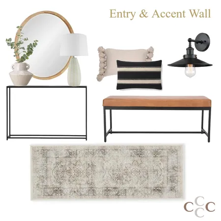 Kirby - Entry & Accent Wall Interior Design Mood Board by Sarah Beairsto on Style Sourcebook