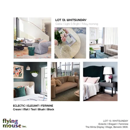 Lot 13: Whitsunday I Eclectic I elegant I Feminine Interior Design Mood Board by Flyingmouse inc on Style Sourcebook