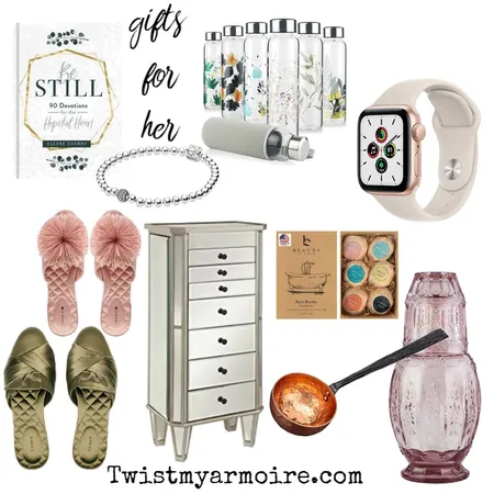 gifts for her Interior Design Mood Board by Twist My Armoire on Style Sourcebook