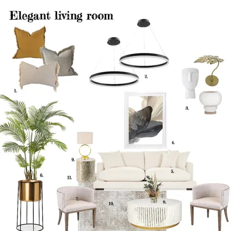 elegant living room Interior Design Mood Board by DarlynDC on Style Sourcebook