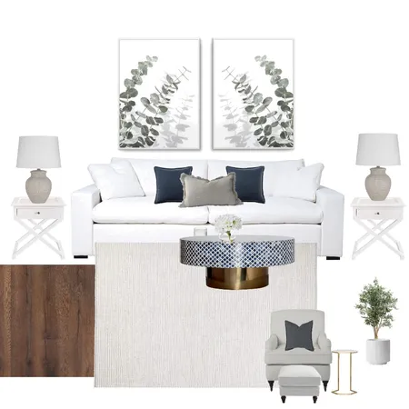 Hamptons Living Room Bold Interior Design Mood Board by lushbykatemaree on Style Sourcebook